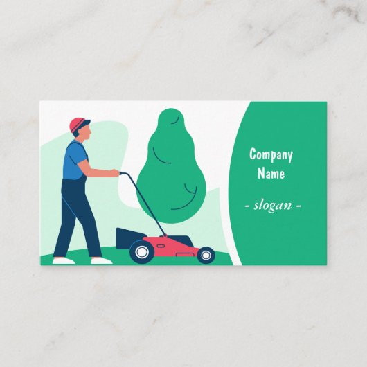 Lawn and Landscaping Business Card Template Visitenkarte (Vorderseite)