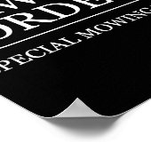 Lawn And Order - Special Mowing Unit _ Funny Lands Poster (Ecke)