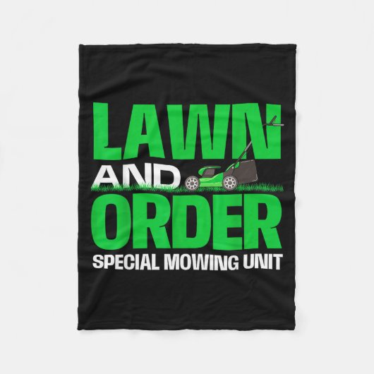 Lawn And Order Special Mowing Unit - Lawn Mower Ga Fleecedecke (Vorderseite)