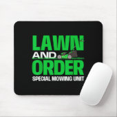 Lawn And Order Special Mowing Unit - Lawn Mower Ga Mousepad (Mit Mouse)