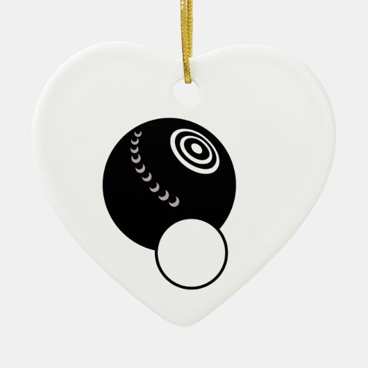 LAWN BOWL KERAMIKORNAMENT (Vorne)