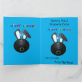 Lawn Bowl Ostersonne, Jumbo Grußkarte Karte (Innenseite)