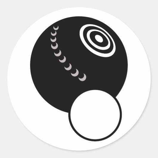 LAWN BOWL RUNDER AUFKLEBER (Vorderseite)