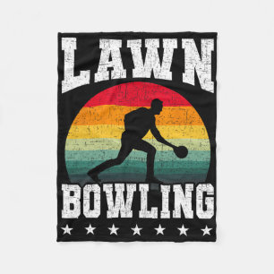 Lawn Bowling Bowler Fleecedecke