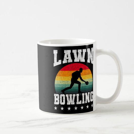 Lawn Bowling Bowler Kaffeetasse (Rechts)