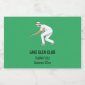 Lawn Bowls Alkoholflaschenetikett (Einzelnes Label)