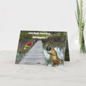 Lawn Bowls Australia Split Happens, Birthday Card Karte (Rückseite)