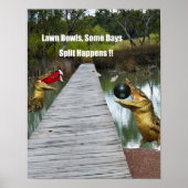 Lawn Bowls Australia Split Happens, Poster (Vorne)