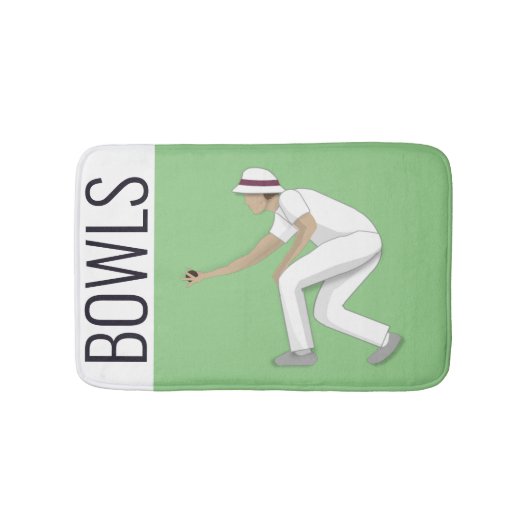 Lawn Bowls Badematte (Vorderseite)
