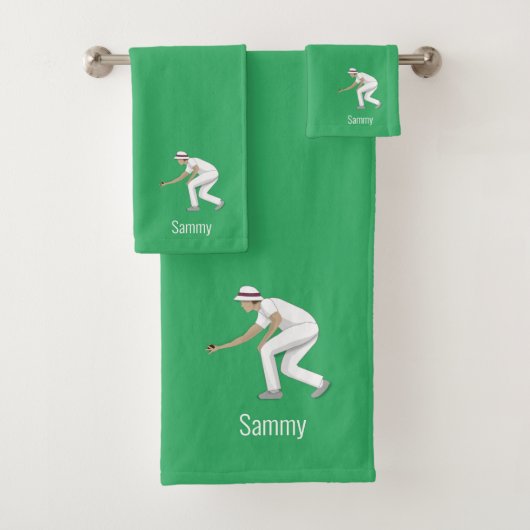 Lawn Bowls Badhandtuch Set (Insitu)