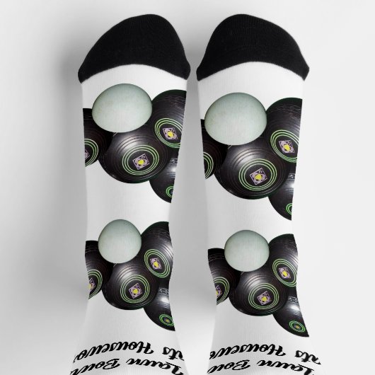 Lawn Bowls Beats Housework Funny, Crew Socken (Oben)