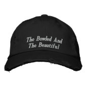 Lawn Bowls Bowled Beautiful StickHat, Bestickte Baseballkappe (Vorderseite)