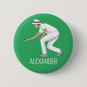 Lawn Bowls Button (Vorderseite)