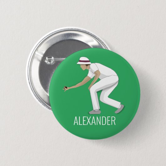 Lawn Bowls Button (Vorne & Hinten)