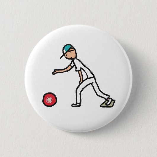 Lawn Bowls Button (Vorderseite)
