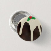 Lawn Bowls Christmas Pudding, Button (Vorne & Hinten)