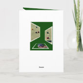 Lawn Bowls Dimension, Greetings Birthday Card. Karte (Rückseite)