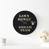 Lawn Bowls Dream Team, Große Wanduhr (Zuhause)