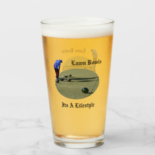 Lawn Bowls ein Lifestyle, Glas