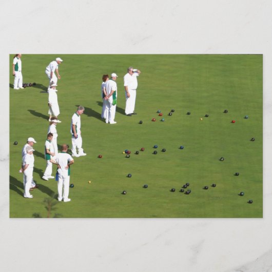 Lawn Bowls England Briefpapier (Vorderseite)
