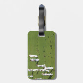 Lawn Bowls England Gepäckanhänger (Rückseite vertikal)