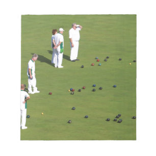 Lawn Bowls England Notizblock