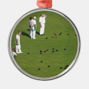 Lawn Bowls England Ornament Aus Metall