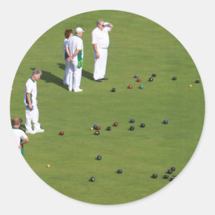 Lawn Bowls England Runder Aufkleber