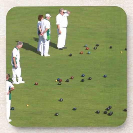 Lawn Bowls England Untersetzer (Vorderseite)
