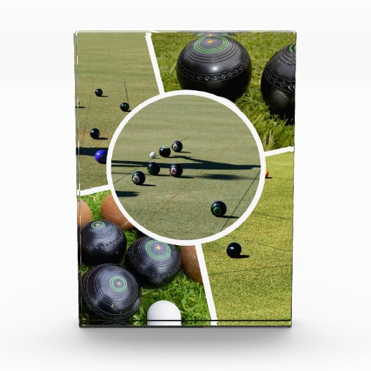 Lawn Bowls Five Picture Collage, Fotoblock (Vorderseite)