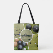 Lawn Bowls Five Picture Collage, Tote Bag Tasche (Rückseite)