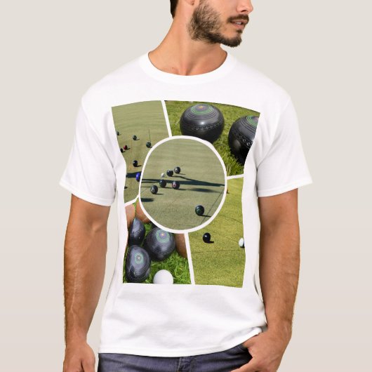 Lawn Bowls Five Picture Collage, Tshirt (Vorderseite)