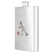 Lawn Bowls Flachmann (Links)