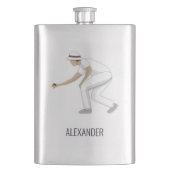 Lawn Bowls Flachmann (Vorderseite)