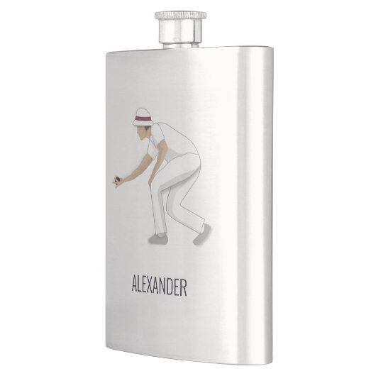 Lawn Bowls Flachmann (Links)