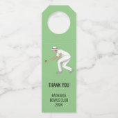 Lawn Bowls Flaschenanhänger (Vorderseite)