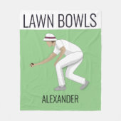 Lawn Bowls Fleecedecke (Vorderseite)