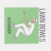 Lawn Bowls Fleecedecke (Vorderseite (Horizontal))