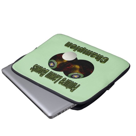 Lawn Bowls Future Champion, Laptopschutzhülle (Vorne Knopf)