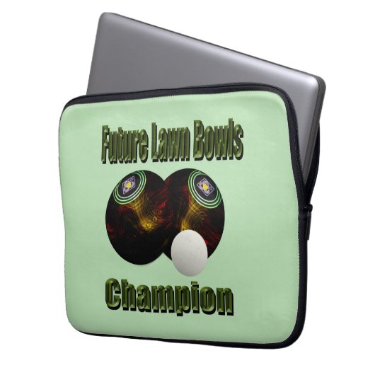 Lawn Bowls Future Champion, Laptopschutzhülle (Vorderseite Links)