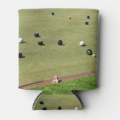 Lawn Bowls Game Action, Can Cooler Dosenkühler (Vorderseite)