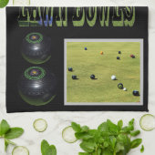 Lawn Bowls Game On Geschirrtuch (Gefaltet)