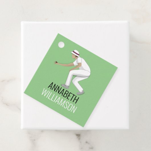 Lawn Bowls Geschenkanhänger (Beispiel)