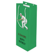 Lawn Bowls Geschenktüte Für Weinflaschen (Vorderseite Schrägansicht)