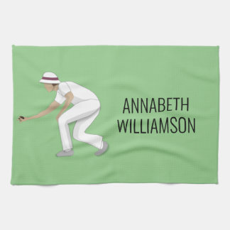 Lawn Bowls Geschirrtuch