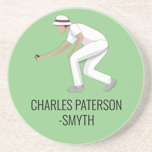 Lawn Bowls Getränkeuntersetzer (Vorne)