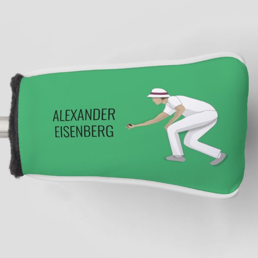 Lawn Bowls Golf Headcover (Vorderseite)