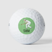 Lawn Bowls Golfball (Vorderseite)