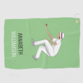 Lawn Bowls Golfhandtuch (Horizontal)