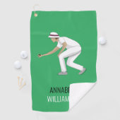 Lawn Bowls Golfhandtuch (Insitu)